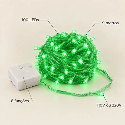 Cordão LED Pisca Pisca    -9metros