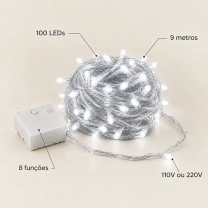 Cordão LED Pisca Pisca    -9metros